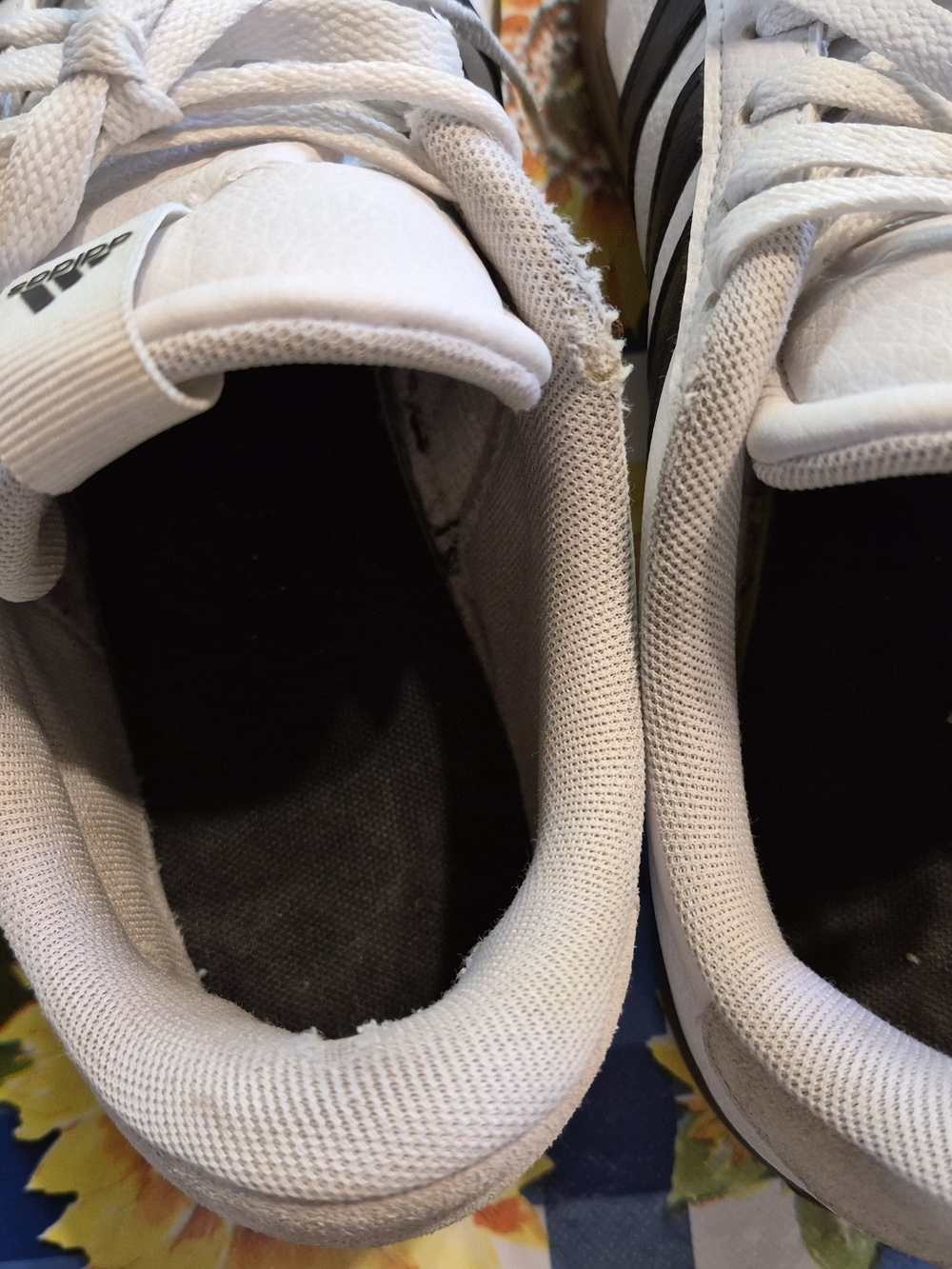 Adidas White & Black Classic Leather Sneakers - Picture 3 of 5